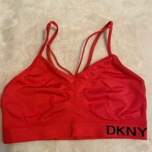 Strappy DKNY sports bra